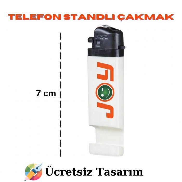 Telefon Standlı Taşlı Sibopsuz Çakmak