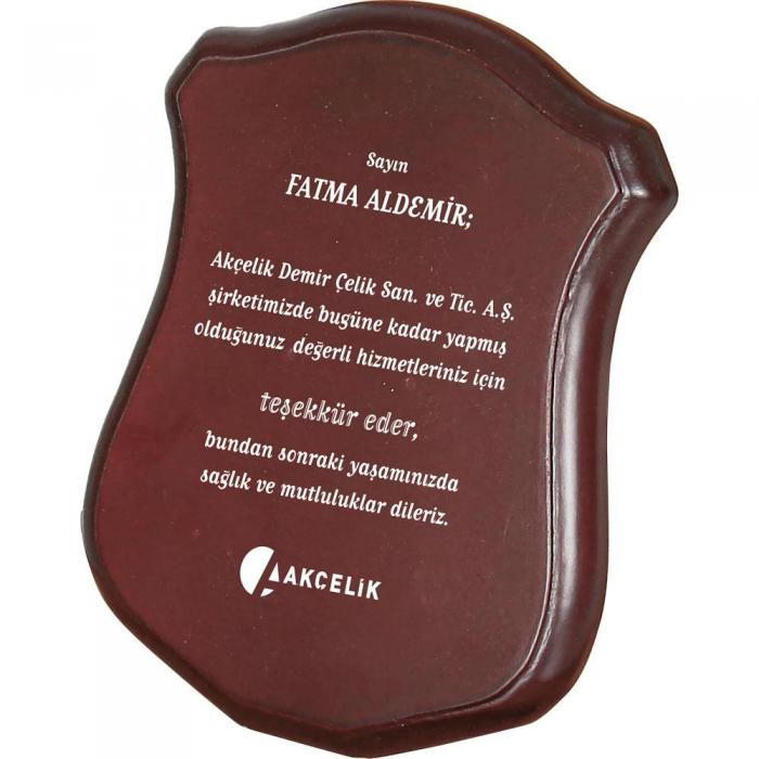 Ahşap Plaket ( 12 x 19 cm )