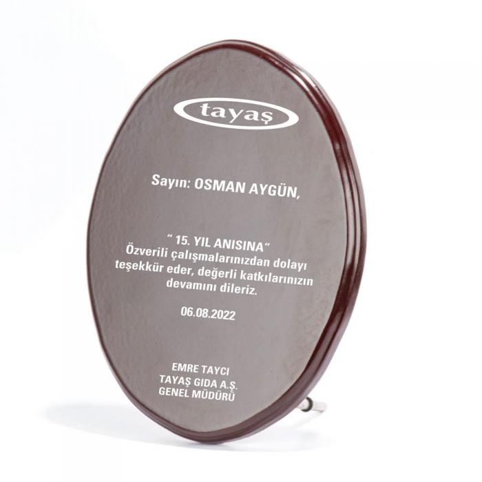 Ahşap Plaket ( 23,5 x 18,3 cm )