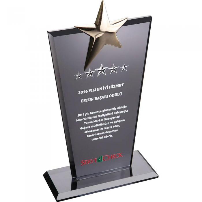 Kristal Plaket ( 12 x 21 cm )