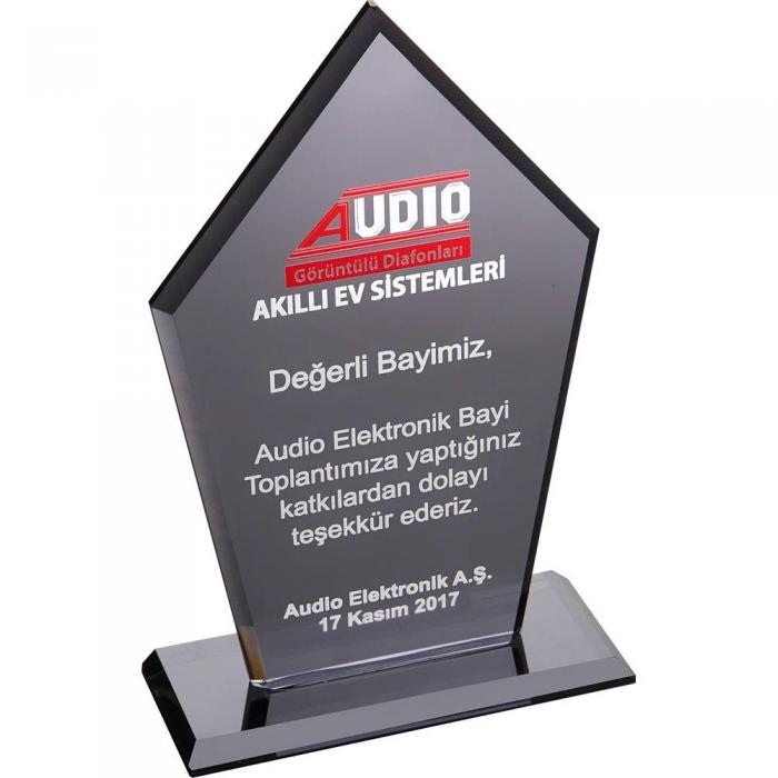 Kristal Plaket ( 12 x 21 cm )