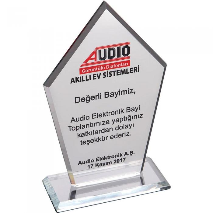 Kristal Plaket ( 12 x 21 cm )