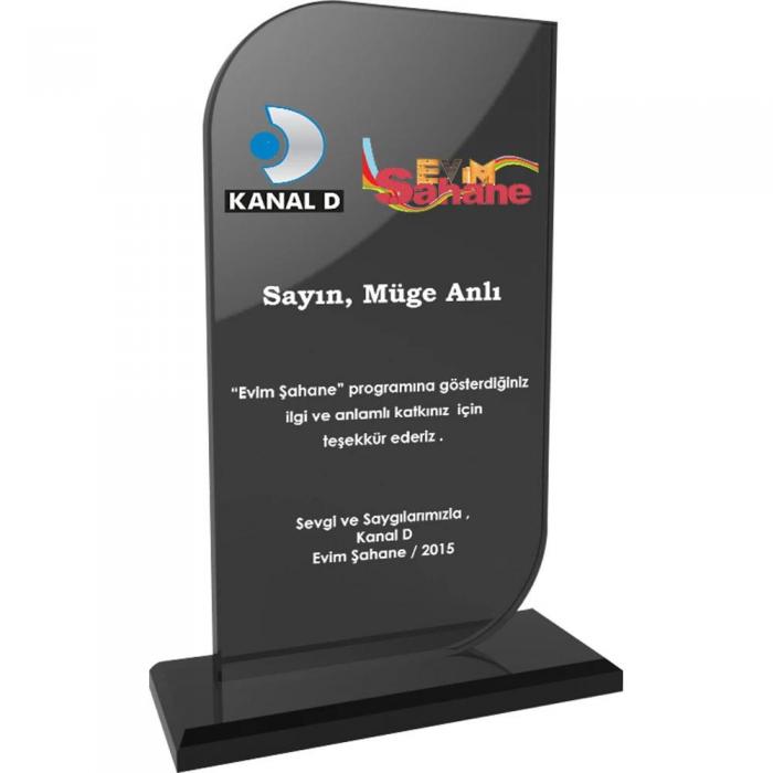 Kristal Plaket ( 12 x 21 cm )