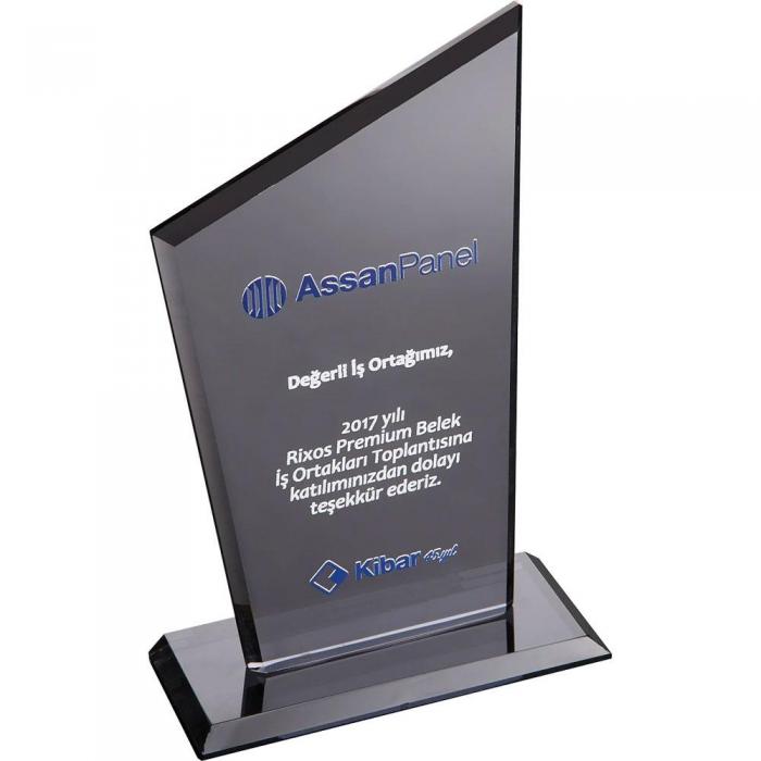 Kristal Plaket ( 12 x 21 cm )