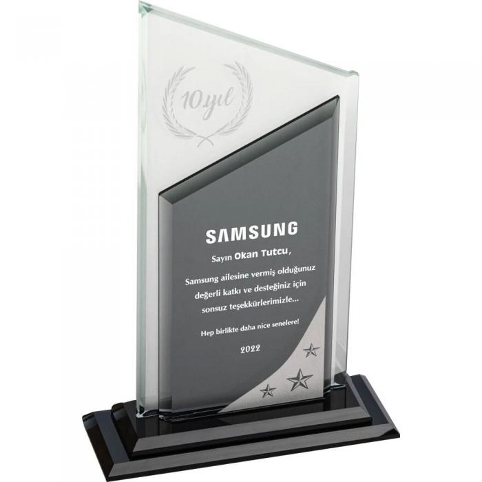 Kristal Plaket ( 15 x 25 cm )