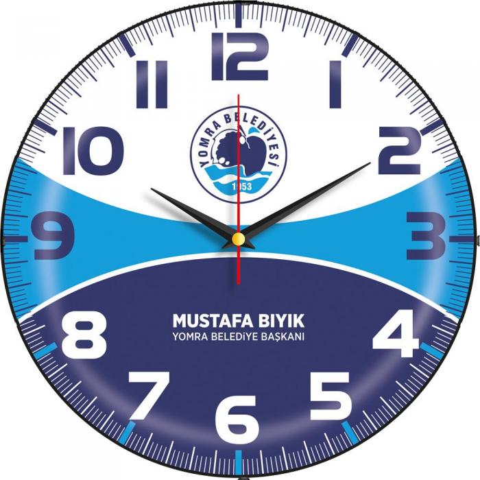 Bombe Cam Duvar Saati ( Ø 30 cm )