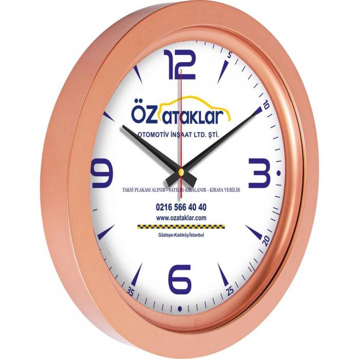 Metalize Duvar Saati ( Ø 40 cm )